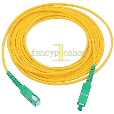 SC/APC Simplex Singlemode Fiber Optic Patch Cord Cable 3.0mm FTTH PVC Jumper 20M