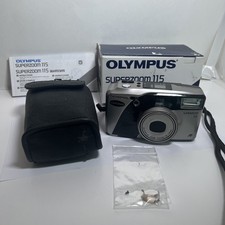 Olympus SuperZoom 115 QD 35mm Point Shoot w/38-115mm zoom, Quartz Date CIB