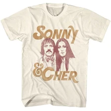 Sonny And Cher - Portrait - Officially Licensed American Classics - Front Print 