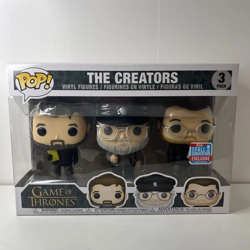 Funko POP! Celebrities Directors Game of Thrones Show Creators Vinyl 3 Pack