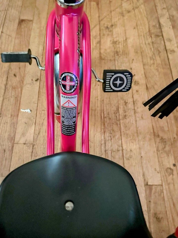 Schwinn Tricycle For Toddlers Hot Pink Girls Trike Kids Ride On Childs Toy Bell - Image 4 of 4