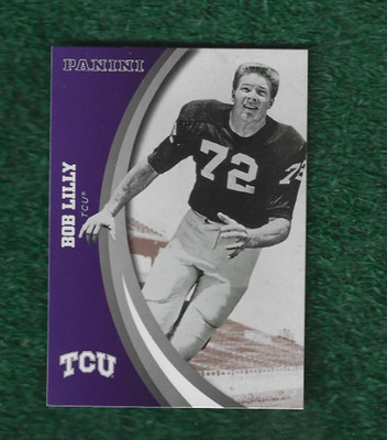 BOB LILLY - NFL HOF - 2016 PANINI TCU HORNED FROGS BASE CARD # 32 - COWBOYS  NFL