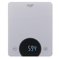 Adler Ad 3173 KüChenwaage Digital Led Anzeige Bis 10 Kg Silber Haushaltswaage