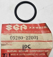 NOS Genuine Suzuki Factory Original Stock Oil Plug O-Ring O RING OEM 09280-22001