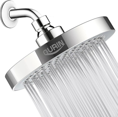 #ad #ad GURIN Shower Head High Pressure Rain Shower head 6 Inch Design Adjustable Angle $24.99