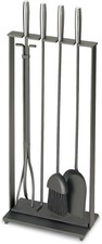 Pilgrim Fireplace tools 18015 Modern Soldiered Row Matte Black USA