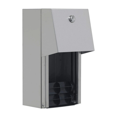 #ad GEORGIA PACIFIC 57893 Stainless Steel Toilet Paper Dispenser Covered Two Roll $29.99