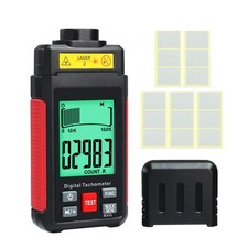 Digital RPM Tachometer Non Contact Laser Gauge Reflection Tape Max/Min