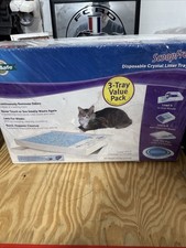 New Petsafe ScoopFree 3-Pack Replacement Disposable Crystal Litter Trays