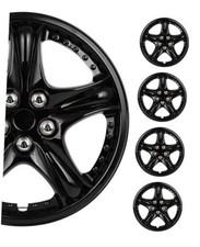 4pcs Set of 14-Inch Hubcaps can be Easily Installed on Car Truck 14 Inch Black