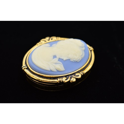 Estee Lauder VUOTO compatto massiccio profumo smalto oro cammeo oro blu cielo raro - Foto 3 di 12