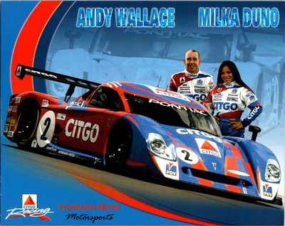 Andy Wallace Milka Duno CITGO Racing NASCAR Poster Motorsport 8 x 10
