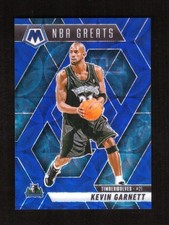 2024-25 Panini Mosai NBA Greats Kevin Garnett Blue Scope Prizm 21/35 JSY #