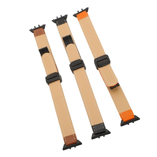 3pcs Magnetic Smart Watch Bands Für Galaxy Fit3 SM R390 PU Leder Metall Conn FOY - Zdjęcie 14 z 23