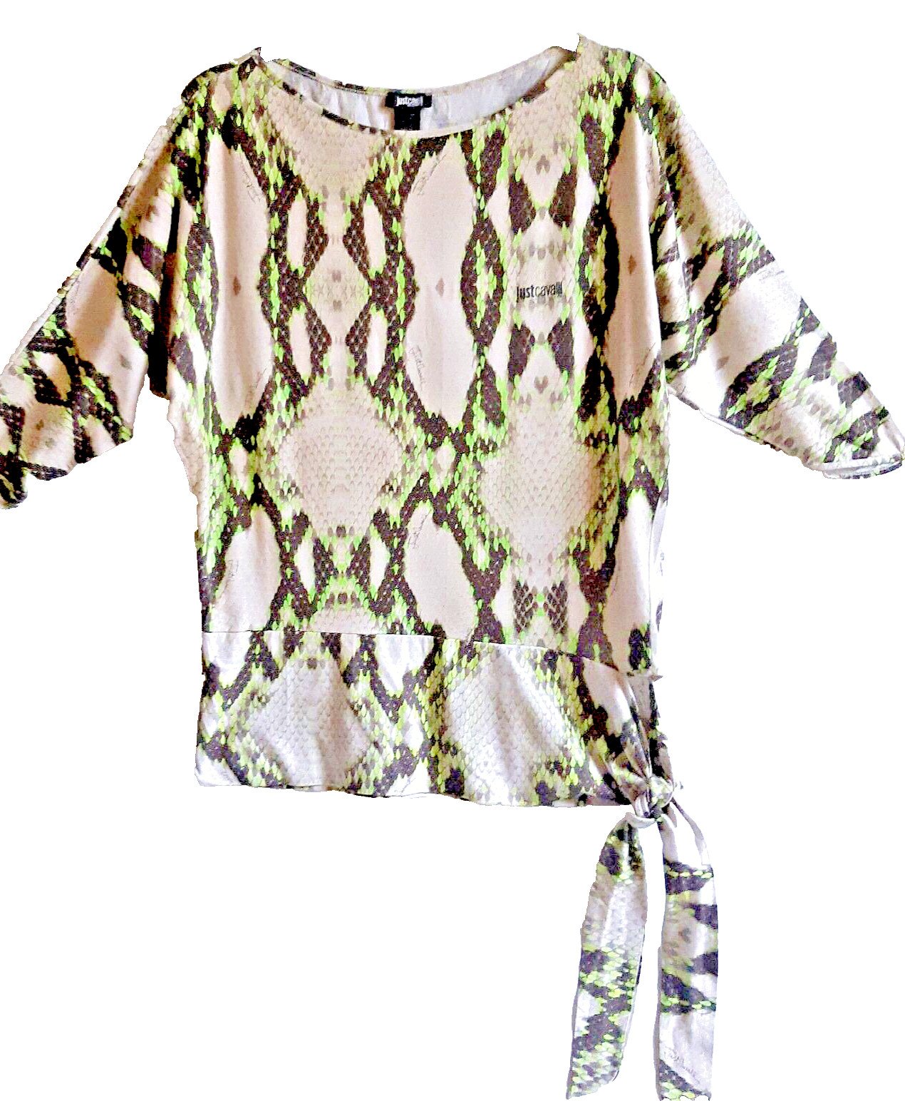 Authentic Just Cavalli Beachwear Top Python Print… - image 1