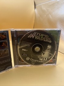Stupid Invaders (Sega Dreamcast, 2001) Vg condition.