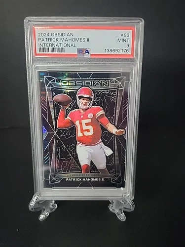 2024 PANINI OBSIDIAN INTERNATIONAL #93 PATRICK MAHOMES II PSA 9