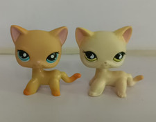2pcs/lot Littlest Pet Shop LPS Short Hair Cat 733 339Animals Figure Toys