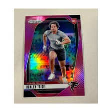 2024 Panini Prizm Bralen Trice RC #312 Pink Prizm Rookie Card Falcons. rookie card picture