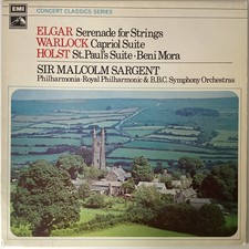 SIR EDWARD ELGAR / PETER WARLOCK ?SERENADE FOR STRINGS CAPRIOL SUITE? (HMV)