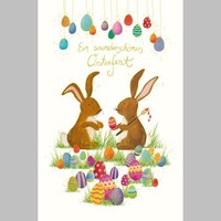 Ostern - Naturkarton - GlüCkwunschkarte Im Format 11,5 X 17 Cm Mit Umschlag - Gr