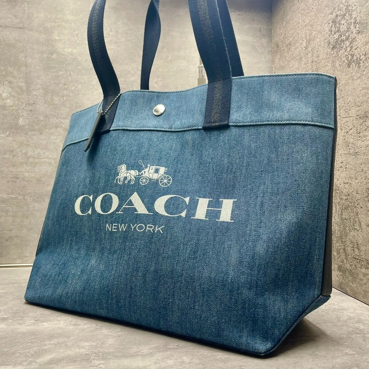 Coach Tote Blue Bags & Handbags for Women for sale - eBay