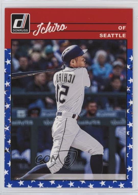 2023 Panini Donruss Retro 1990 Variation Independence Day Ichiro Suzuki HOF 0ps8