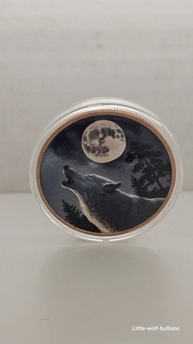 1 oz FINE COPPER AVDP .999 Canada Round UV Color Print MINTAGE 5000