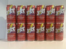 VINTAGE JOLT COLA SODA CANS Full Case 12 Cans In Amazing Shape 12 Cans Included