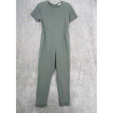 The Nines By Hatch Jumpsuit Womens XS Green Stretch Knit Lounge Maternity Zip