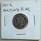 1942 D Mercury Dime 10 Cents 90% Silver