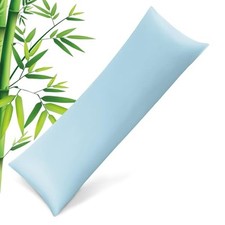 Pillow Pillowcase Cooling Pillow Cover with Zipper Rayon Made Body Aqua Blue