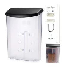 Outdoor Brochure Holder Plastic Literature Display Wall Mount Postcard Holder...