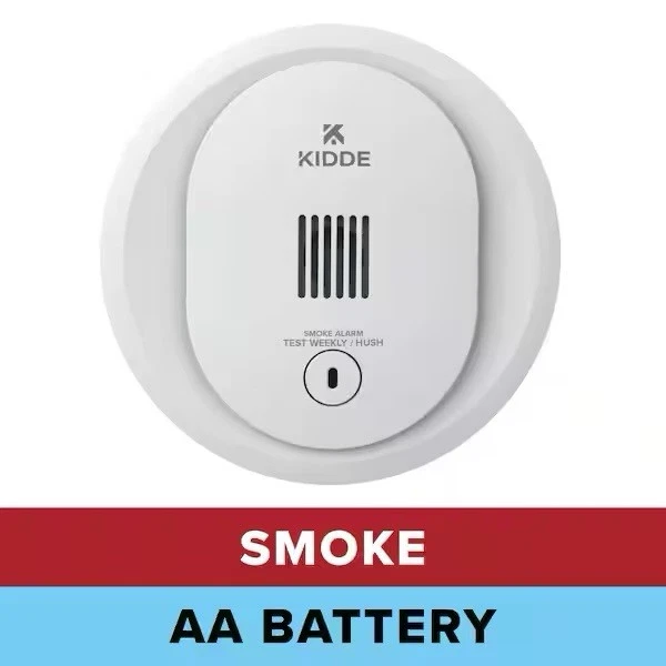 Kidde 10SRD Compact 4" Battery Powered Smoke Detector w/ Photoelectric Sensor