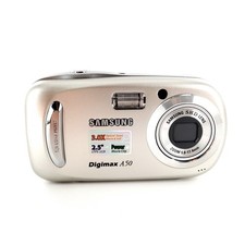 Samsung Digimax A50 5.0 MP Digital Camera Silver No Memory Card Tested  Works