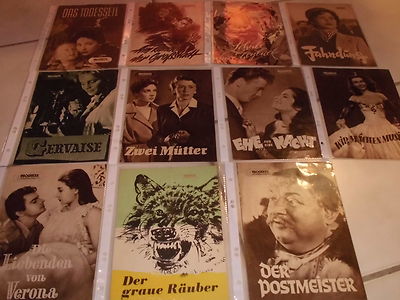 Lot 7 : Progress Film Illustrierte,  11  Film Programme  1957 , selten