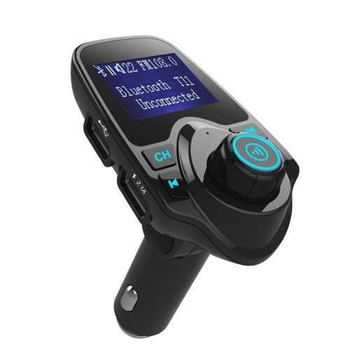 FM Transmitter T11 New Version Wireless In-Car Bluetooth Receiver Adapter Stereo - Picture 5 of 12