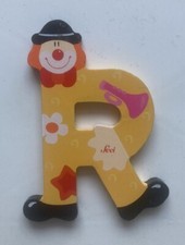 Sevi Holz-Buchstaben - Clown - Kinderzimmer - R - Buchstabe -