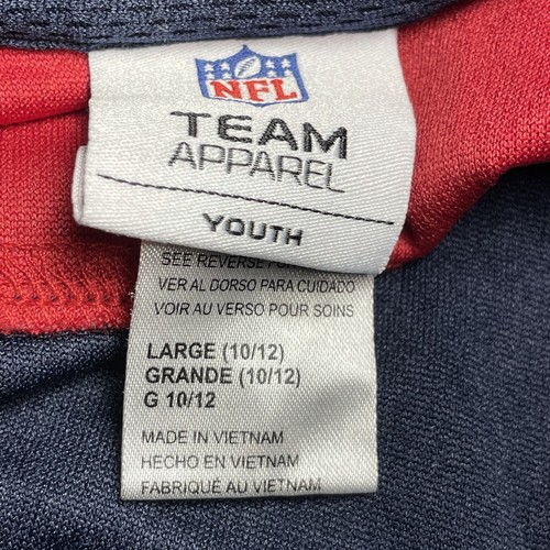 NFL Houston Texans Youth V-neck Jersey Team Apparel Red Blue Large 11/12 Grande - Picture 6 of 9