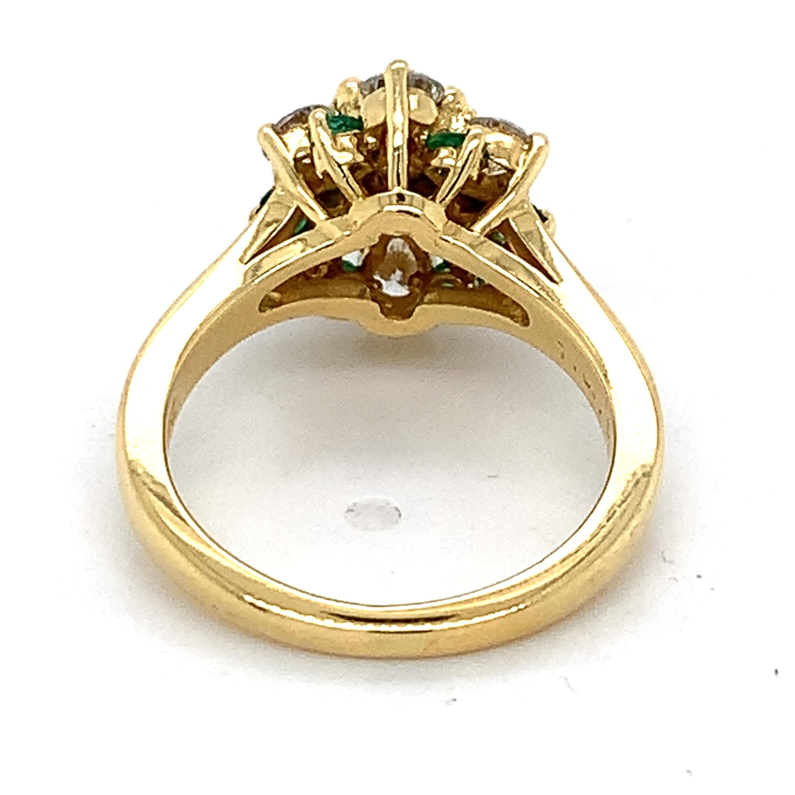 Kurt Wayne 18K Yellow Gold Round Emerald & Round … - image 8