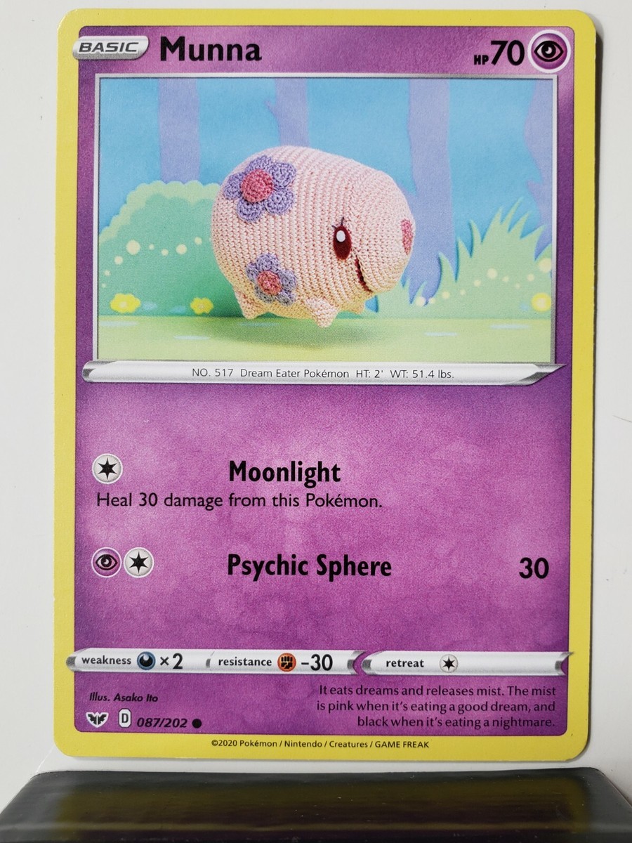 Munna 087/202 NM / M - Asako Ito Crocheted Art - Sword Shield