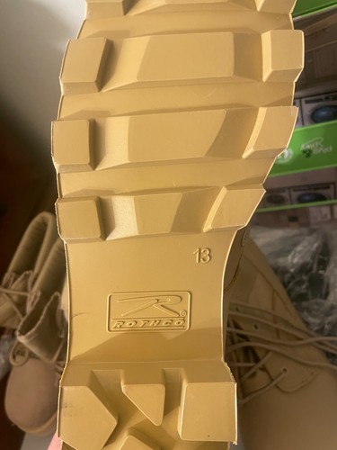 New Rothco Mens Military Speedlace Jungle Boot - 8 Inch - Desert Tan Size 13 - Picture 4 of 4