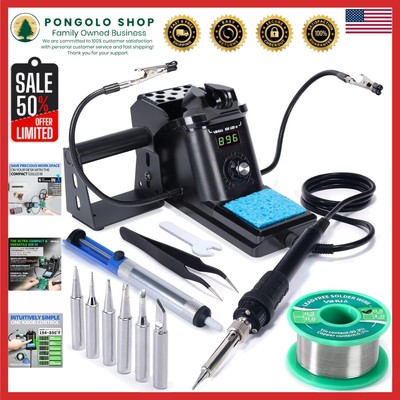926 III 60W Digital Soldering Station Kit - Complete 12-in-1 Essential Tools