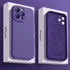 For iPhone 14 13 15 Pro Max 12 11 XS XR X 8 Plus Liquid Silicone Soft Case Cover