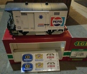 LGB 4031 Pepsi Box Car G Scale With  Decals in Original Box 