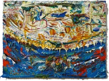 ORIGINAL OIL█PAINTING OCEAN ART█SIGNED '25█LANDSCAPE OUTSIDER NATURE REALISM POP