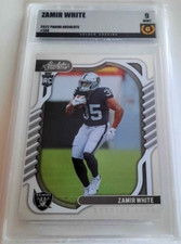 Zamir White 2022 Panini Absolute RC #134 Golden Grading (GG) 9 Mint - RB Raiders
