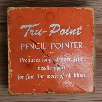 Vtg Tru Point Pencil Pointer In Box Drafting Engineers Artist Lead Sharpener