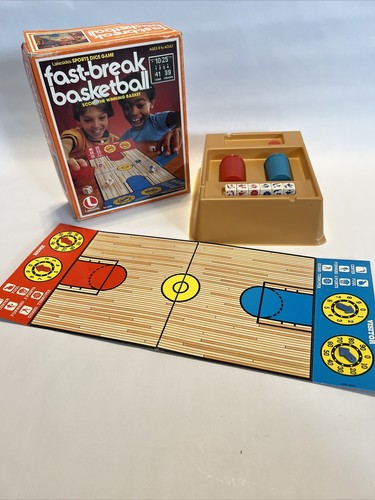 Lakesides Sports Dice Fast-Break Basketball Spiel komplett Vintage
