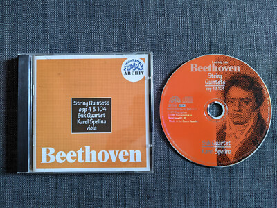 Beethoven - String Quintets, opp 4 & 104 CD | Suk Quartet Karel Spelina viola
